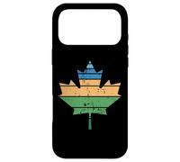 Retro Distressed Maple Leaf Canada Pride Design Case for iPhone 17 Pro Max