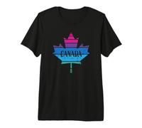 Retro Distressed Maple Leaf Canada Pride Design Premium T-Shirt