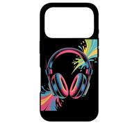 Retro DJ Headphones Psychedelic Music Splash Case for iPhone 17 Pro