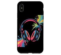 Retro DJ Headphones Psychedelic Music Splash Case for iPhone XS Max