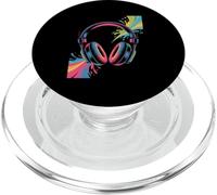 Retro DJ Headphones Psychedelic Music Splash PopSockets PopGrip for MagSafe