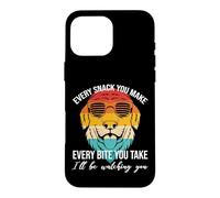 Retro Dog Design - Every Bite You Take, I'll Be Watching You Case for iPhone 16 Pro Max