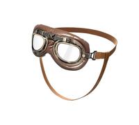 Retro Dog Goggles With Soft Leather Padding Antique Design For Outdoor Beach Mountain Hiking Retro Dog Sunglasses For Parties