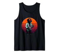 Retro Dog with Exercise Therapy Physical Therapist Tank Top