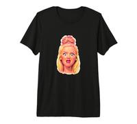 Retro Doll Shocked Face Meme Vintage Pop Art Aesthetic Premium T-Shirt