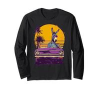 Retro Donkey Cruiser with Shades Long Sleeve T-Shirt