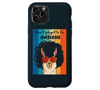 Retro Don't Forget To Be Awesome Sunglasses Llama Alpaca Case for iPhone 11 Pro