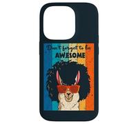 Retro Don't Forget To Be Awesome Sunglasses Llama Alpaca Case for iPhone 14 Pro