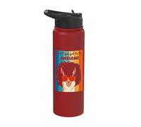 Retro Don't Forget to Be Awesome Sunglasses Llama Alpaca Stainless Steel Insulated Water Bottle