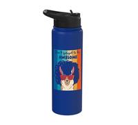 Retro Don't Forget to Be Awesome Sunglasses Llama Alpaca Stainless Steel Insulated Water Bottle