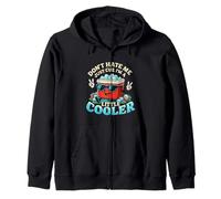 Retro Don't Hate Me Cuz I'm A Little Cooler Funny Dad Joke Zip Hoodie