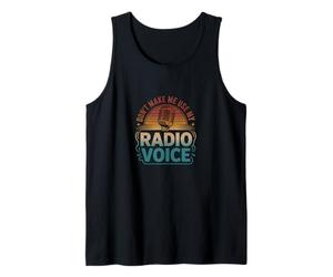 Retro Don't Make Me Use My Radio Voice Retro Tank Top