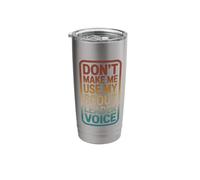 Retro Don't Make Me Use My Scout Leader Voice Stainless Steel Insulated Tumbler