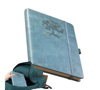 Retro Dotted Journal, Leather Hardcover Diary, 4.51x0.59x8.46 inches Writing Notebook with Sturdy Cover, Leather Material, Stationery Tool with Easy Use, Notebook Supplies for Planning School