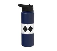 Retro Double Black Diamond Ski Sign Symbol Stainless Steel Insulated Water Bottle
