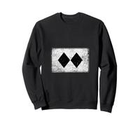 Retro Double Black Diamond Ski Sign Symbol Sweatshirt