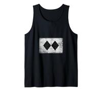 Retro Double Black Diamond Ski Sign Symbol Tank Top