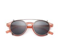 Retro Double Lens Flip Up Clip on Sunglasses Steampunk Style Men Women Circle Light Glasses Polarizing Clips