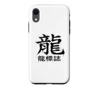 Retro Dragon Kanji Art with Chinese Characters Case for iPhone XR