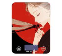 Retro Dragonfly Anime Chinese Style Portable Small Food Scales 11lb/0.18oz, 5kg/5g gram and Ounce Scale with 4 Unit for Baking Meal Prep Spices (Batteries not Included)
