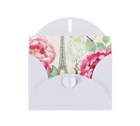 Retro Dragonfly French Tower Greeting Card With Envelope, Birthday Card, Christmas Card, Invitation Card, 3 Colors