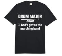 Retro Drum Major Definition God's Gift to The Marching Band Comfort Colors Adult Heavyweight T-Shirt