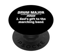 Retro Drum Major Definition God's Gift To The Marching Band PopSockets Adhesive PopGrip