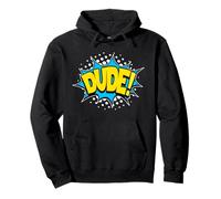 Retro Dude! Verb Action Word Comic Book Style Pop Art Pullover Hoodie