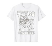Retro Dude Vinyl Cassette Collector Analog Music Vintage Value Graphic T-Shirt