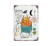 Retro Dumpster Fire Metal Poster Just Trying To Make A Little Magic In This Dumpster Fire World Metal Tin Signs Vintage Plaque Wall Decor 8x12 Inch