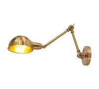 Retro E27 Brass Wall Light Sconce Adjustable 2 Swing Arm Wall Lamp Wall Mounted Reading Lights Golden Bedroom Bedside Lamp Indoor Wall Lighting Fixtures For Living Room Study Restaurant beautiful
