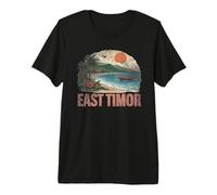 Retro East Timor Landscape Vintage Souvenir Premium T-Shirt