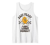 Retro Easy Peasy Lemon Squeezy Funny Lemon Stand Lemonade Tank Top