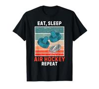 Retro Eat, Sleep Air Hockey Repeat Vintage Grunge Air Hockey T-Shirt