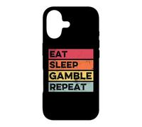 Retro Eat Sleep Gamble Repeat Funny Casino Gambling Poker Case for iPhone 17