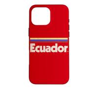 Retro Ecuador Flag Ecuadorian Red Case for iPhone 16 Pro Max