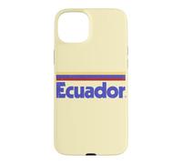 Retro Ecuador Flag Ecuadorian Yellow Case for iPhone 15 Plus