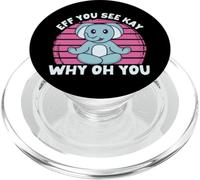 Retro Eff You See Kay Elephant Yoga Why Oh You Vintage PopSockets PopGrip for MagSafe