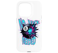 Retro Eight Ball Cracking Galaxy Space Streetwear Art Case for iPhone 15 Pro