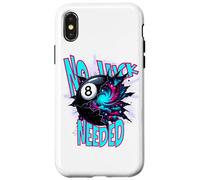 Retro Eight Ball Cracking Galaxy Space Streetwear Art Case for iPhone X/XS