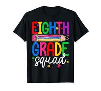 Retro Eighth Grade Squad First Day Of School Boys Girls Kids T-Shirt