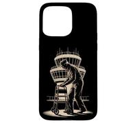 Retro Elderly Walker Airport Control Tower Case for iPhone 15 Pro Max