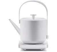 Retro Electric Kettle Stainless Steel Household Teapot Commercial Water Boiler Beautiful Teapot with Fast Boil, Auto Shut off and Boil Dry Protection,Quiet,550Ml,1200W (White)