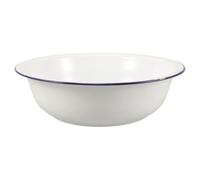 Retro Enamel Wash Basin 32cm White Enamelware Bowl