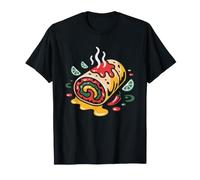 Retro Enchilada Plate Diner Style Food Lover Vintage Mexican T-Shirt