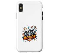 Retro Engine Power Motion Enthusiast Graphic Design Case for iPhone X/XS