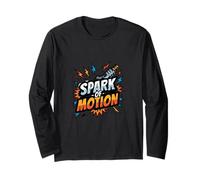 Retro Engine Power Motion Enthusiast Graphic Design Long Sleeve T-Shirt