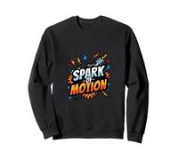 Retro Engine Power Motion Enthusiast Graphic Design Sweatshirt