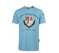 Retro England Rugby T-Shirt Triple Blue Sky