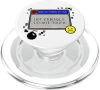 Retro Error 404 Patience Not Found Warning Pixel Art PopSockets PopGrip for MagSafe